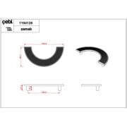 Çebi Kulp A1194 MP30 Antik Sarı 128MM (12,8CM) Kulp