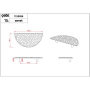 Çebi Kulp A1195 MP35 Mat Altın 96MM (9,6CM) Kulp