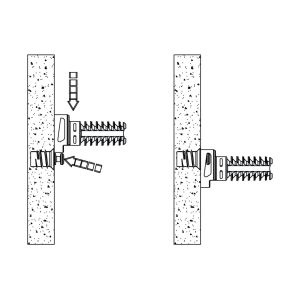 Hafele FLY Yaylı Mil  Bastırılarak Ø 5mm