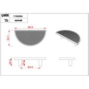 Çebi Kulp A1194 MP30 Antik Sarı 64MM-96MM Kulp 64 MM