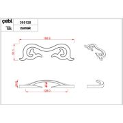 Çebi Kulp A305 MP10 Eskitme Sarı 128MM-192MM-256MM Kulp 128 MM
