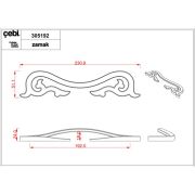 Çebi Kulp A305 MP10 Eskitme Sarı 128MM-192MM-256MM Kulp 192 MM