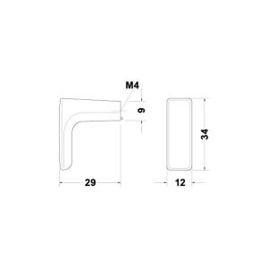 Hafele Düğme Kulp H2130 12mm Mat Paslanmaz Çelik