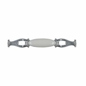 Giusti Kulp Seramik Metal Krom - Beyaz 128MM Dolap Kulpu GI.M91.00.00.128.CLG