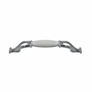 Giusti Kulp Seramik Metal Krom - Beyaz 128MM Dolap Kulpu GI.M91.00.00.128.CLG