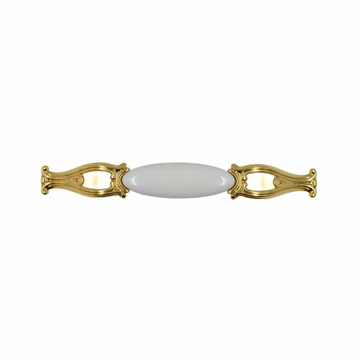 Giusti Kulp Seramik Metal Altın-Beyaz 128MM Dolap Kulpu GI.M91.00.00.128.GLG