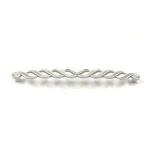 Giusti Kulp Metal Gümüş - Beyaz 224MM Dolap Kulpu GI.WMN745224V4