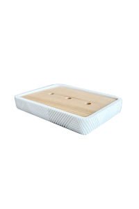 Primanova Madera 4'Lü Banyo Seti (Klozet Fırçası, Sıvı Sabunluk, Katı Sabunluk, Diş Fırçalık)
