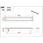 Çebi Kulp A354 MP24 Siyah 32MM-96MM-160MM Kulp 96 MM