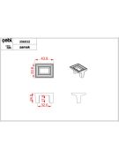 Çebi Kulp A356 MP10 Eskitme Sarı 32MM-96MM Kulp 32MM