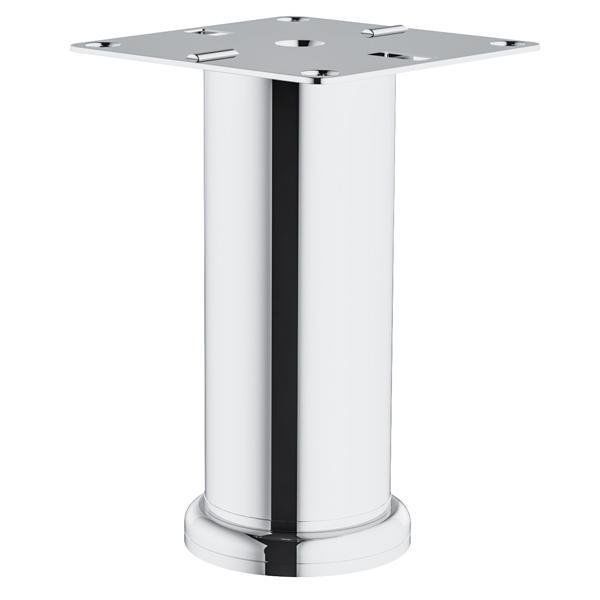 Hafele Lea Yuvarlak Mobilya Ayağı 42x70mm, Parlak Krom Renk