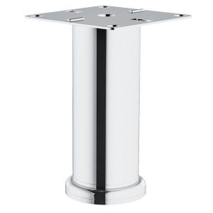 Hafele Lea Yuvarlak Mobilya Ayağı 42x70mm, Parlak Krom Renk