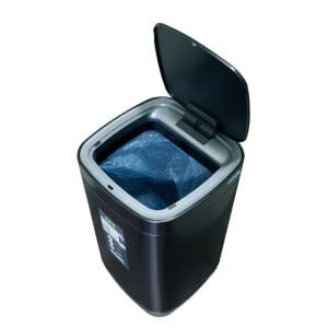 Eko Sensörlü Kare Çöp Siyah 6L