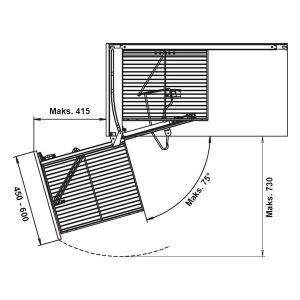 Hafele Magıc Corner Set,A.Classic Ant.,Sol
