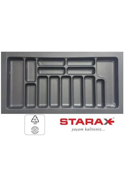 Starax Çekmece İçi Kaşıklık Gri Çekmece içi Düzenleyici 104X49cm