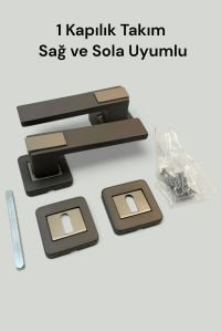 Sofuoğlu Asude Modern Kapı Kolu Oda-Wc-Yale Antrasit