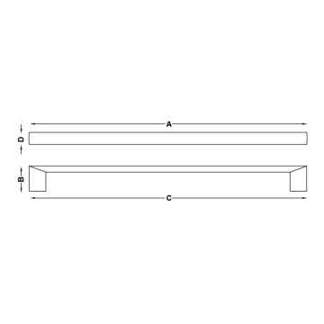 Hafele Mobilya Kulpu Slark 224mm Antrasit