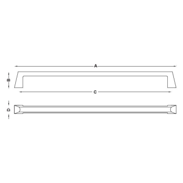 Hafele Mobilya Kulpu Porte 128mm Paslanmaz Çelik