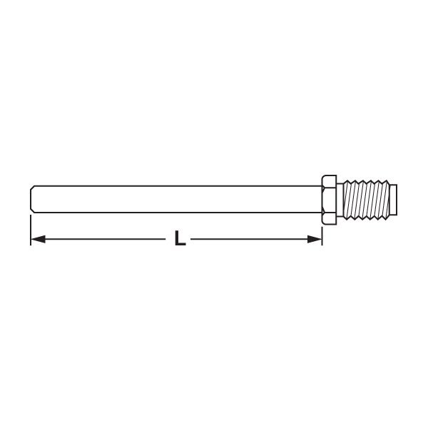 Hafele Çekme Kol Tek Taraflı Mil 8x80mm