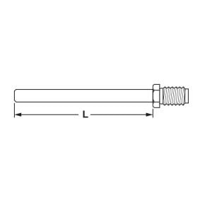 Hafele Çekme Kol Tek taraflı mil M12/865mm