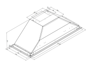 Silverline 1170 Astec 90 cm Ankastre Aspiratör