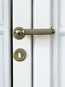 Evnepa Hanedan Kapı Kolu Antik Sarı WC-Oda Rözetli Kapı Kolu