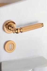 Evnepa Hanedan Kapı Kolu Altın WC-Oda Rözetli Kapı Kolu