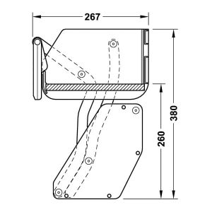 Hafele iMove Kiler Sistemi 600mm Antrasit Renk