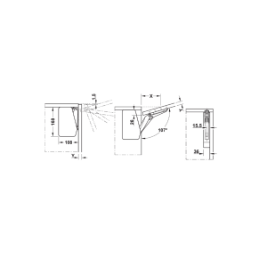 Hafele Free Flap 1.7 Makas Seti A Beyaz