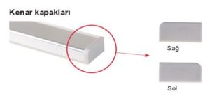 Hafele Süpürgelik Kenar Kapak Seti, Paslanmaz Çelik