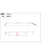 Çebi Kulp A372 MP24 Siyah 160MM (16CM) Kulp