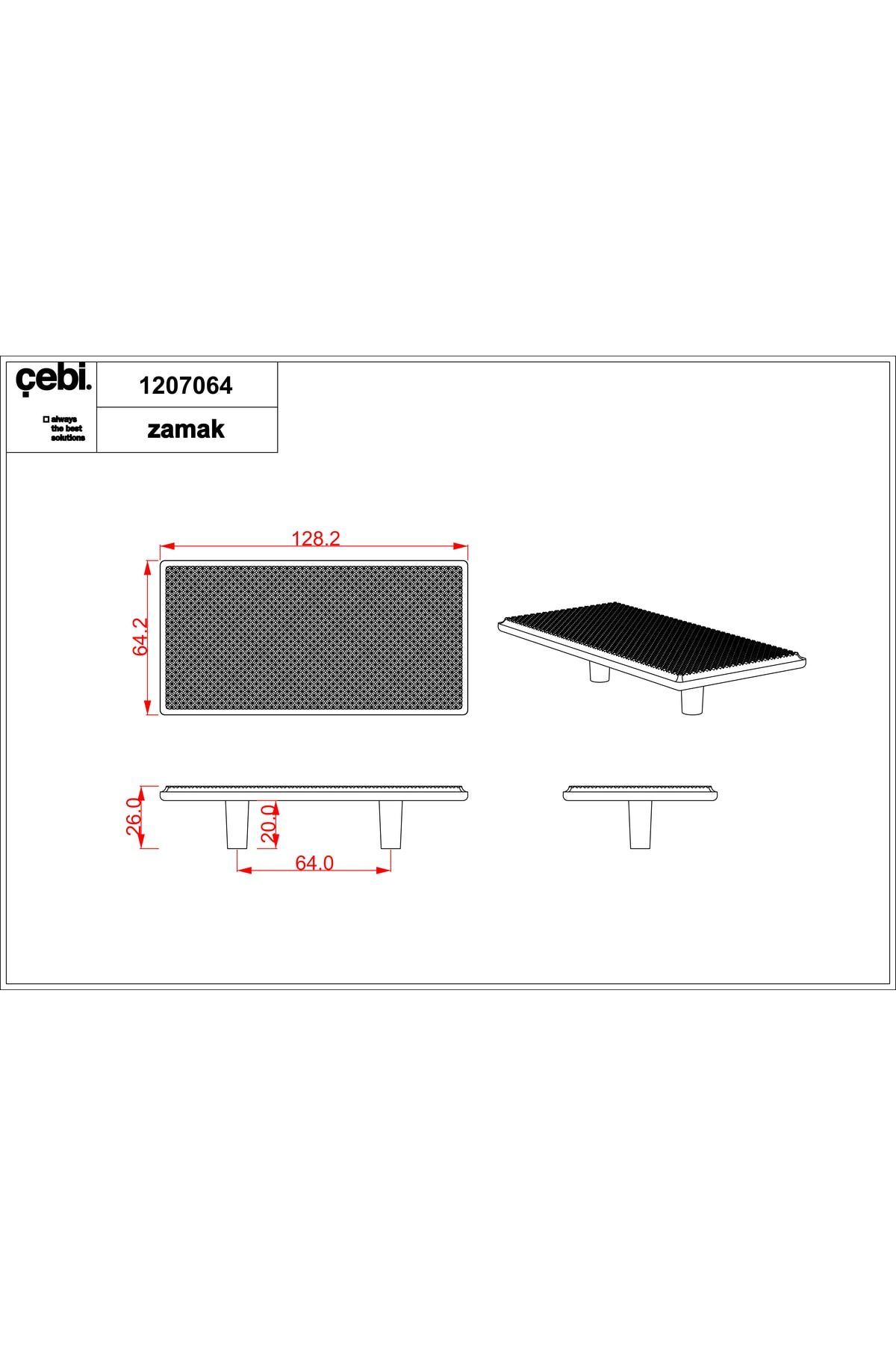 Çebi Kulp A1207 Krom 64 MM
