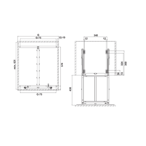 Hafele Junior III Set A.Style 450mm Krom