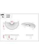 Çebi Kulp A1193 MP24 Siyah 64MM-96MM-128MM Kulp 64 MM