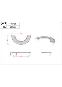Çebi Kulp A1193 MP24 Siyah 64MM-96MM-128MM Kulp 128 MM