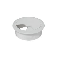 Hafele Yeti Plastik Kablo Kapağı Ø60mm, Mat Beyaz Renk