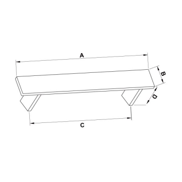 Hafele Mobilya Kulpu Claus 160mm Mat Siyah