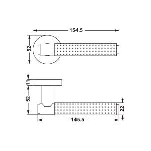 Hafele Kapı Kolu Seti Verona WC Mat Altın