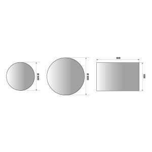 Hafele Banyo Aynası Oasis Led Ø600mm