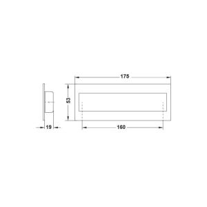 Hafele Gömme Kulp Martin Mk 160mm Mat Siyah