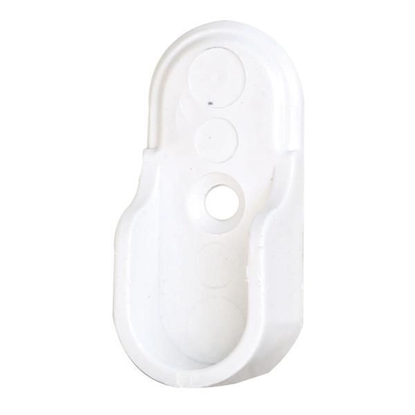 Hafele Yan Panele Monte Oval Flanş 21mm, Beyaz Renk