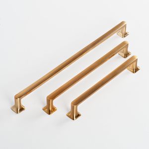 Dolap Kulp Manço 128MM-160MM Mat Altın Mobilya Ve Dolap Kulpu