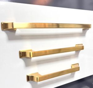 Dolap Kulp Mostar 128MM-160MM Mat Altın Mobilya Ve Dolap Kulpu