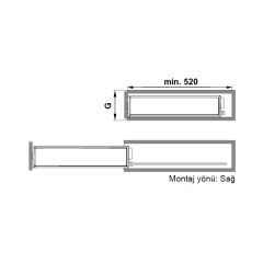 Hafele Bonus Plus Şişelik,150Mm,Gümüş Gri
