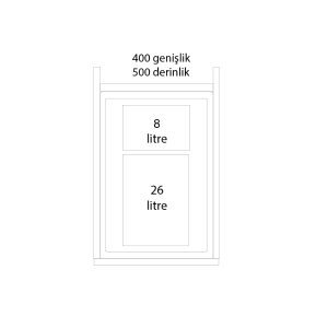 Hafele Asma Çerçevesi 400mm (Grass 15/16mm)
